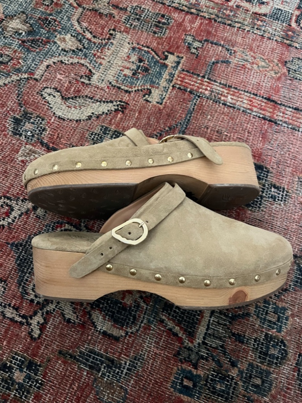 Ancient Greek Sandals Camel Clogs sz 38